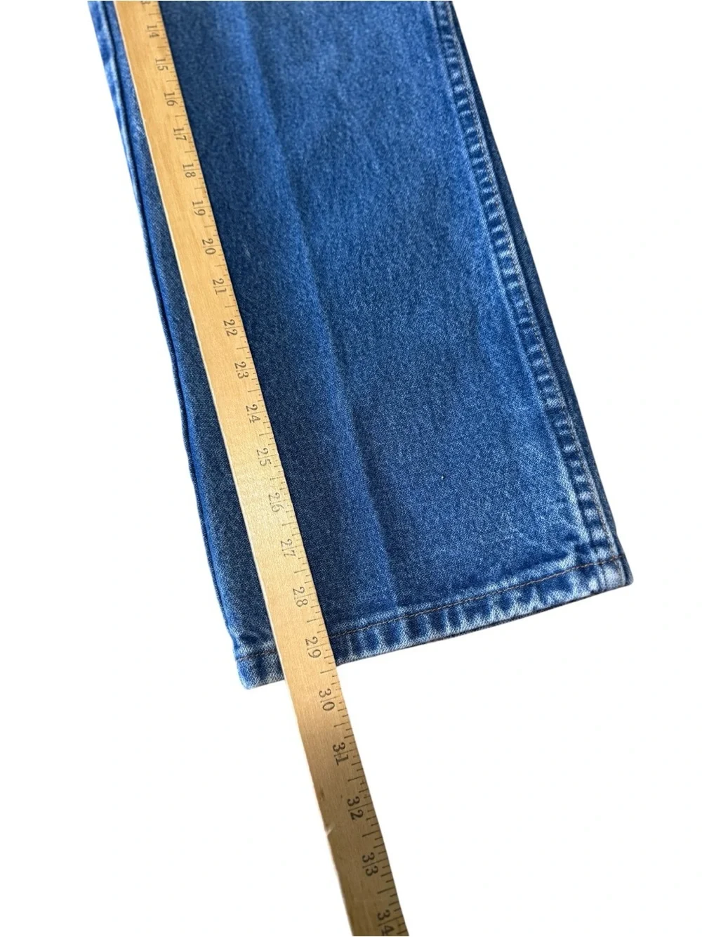 Wrangler 936PWD Cowboy Cut Slim Fit Jeans 34x29 Medium Wash 100% Cotton EUC